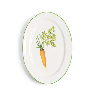 Carrot print serving plate