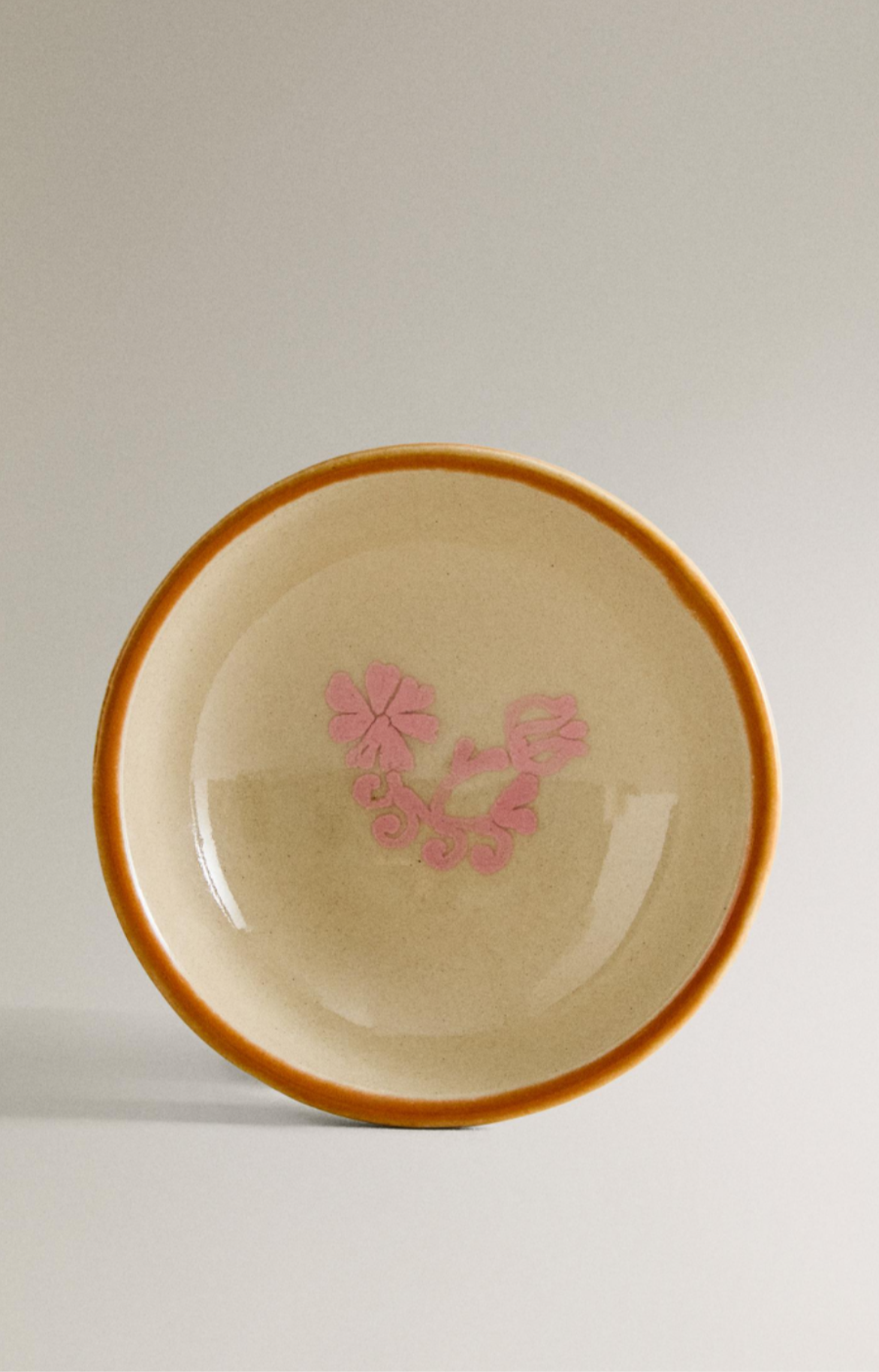 Small bowl with pink flowers