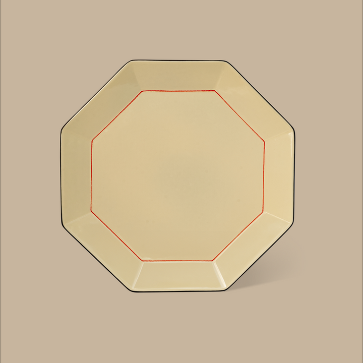 Gem dinner plate in Ivory by Black Blaze