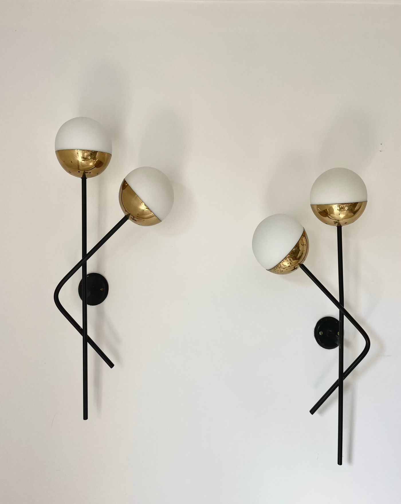 Pair of Stilnovo wall lights, Italy, 1960'