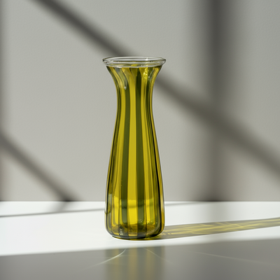 Yellow and grey vase or jar. Murano