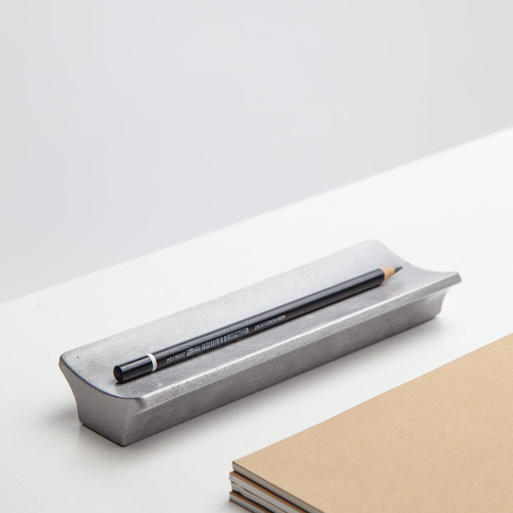 Pen tray in aluminium from Stem