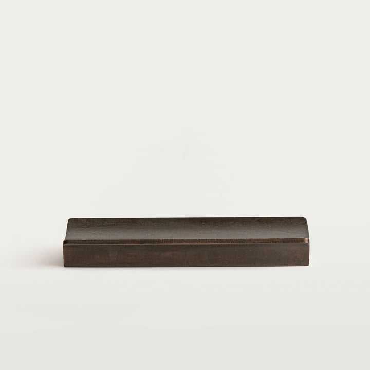 Pen tray in darkened brass from Stem