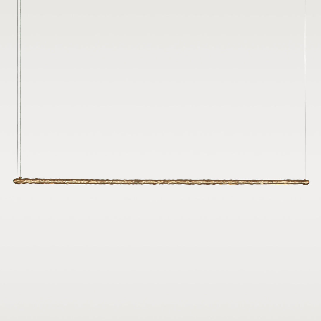 Brass linear ceiling light by Stem Design