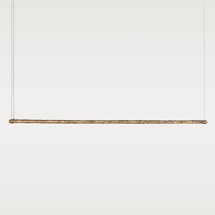 Brass linear ceiling light by Stem Design
