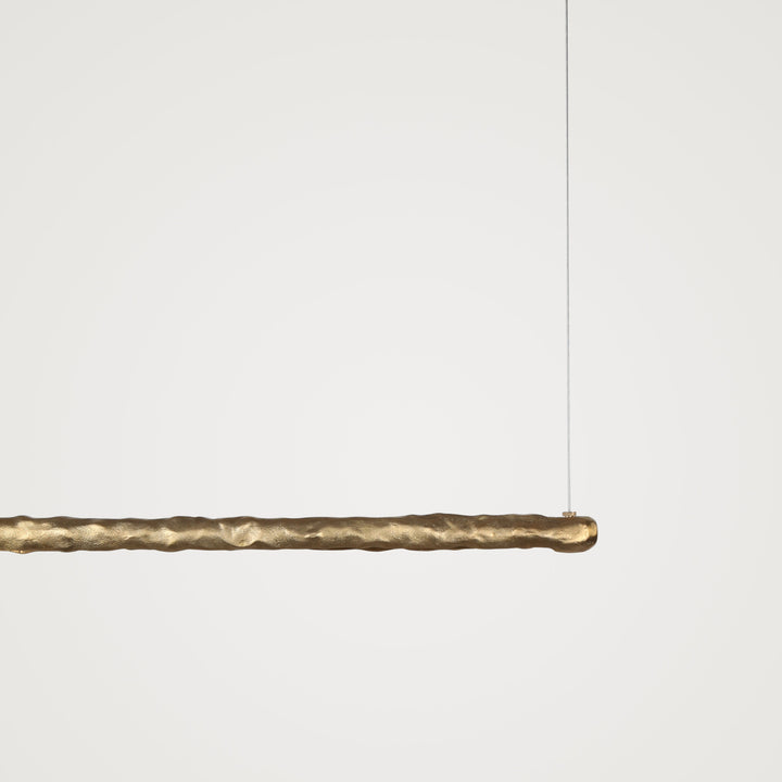 Brass linear ceiling light by Stem Design