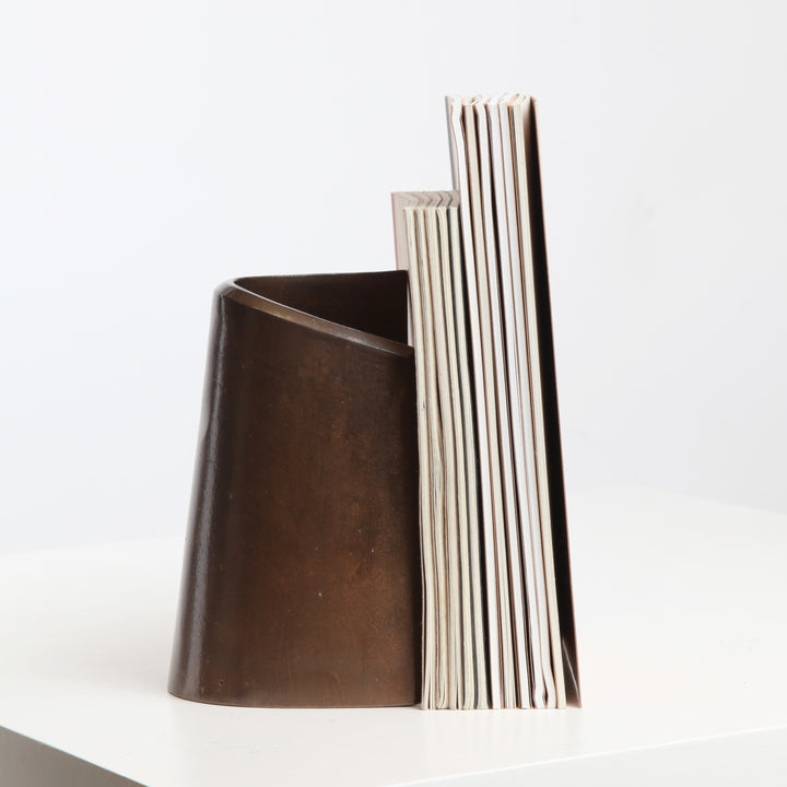 Darkened Brass book end from Stem