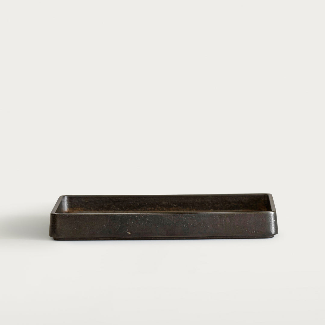 tray in darkened brass from Stem
