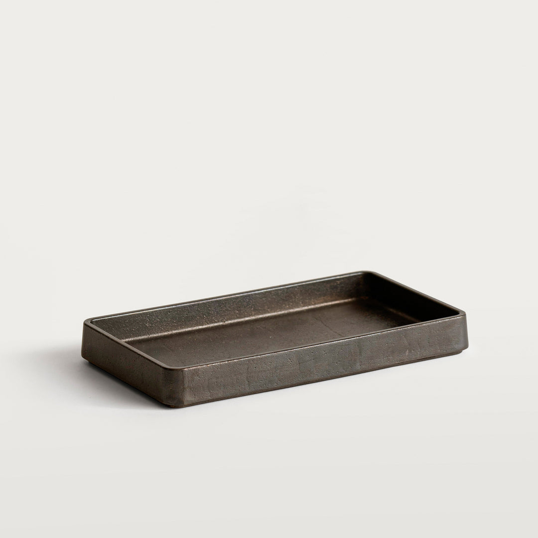 tray in darkened brass from Stem