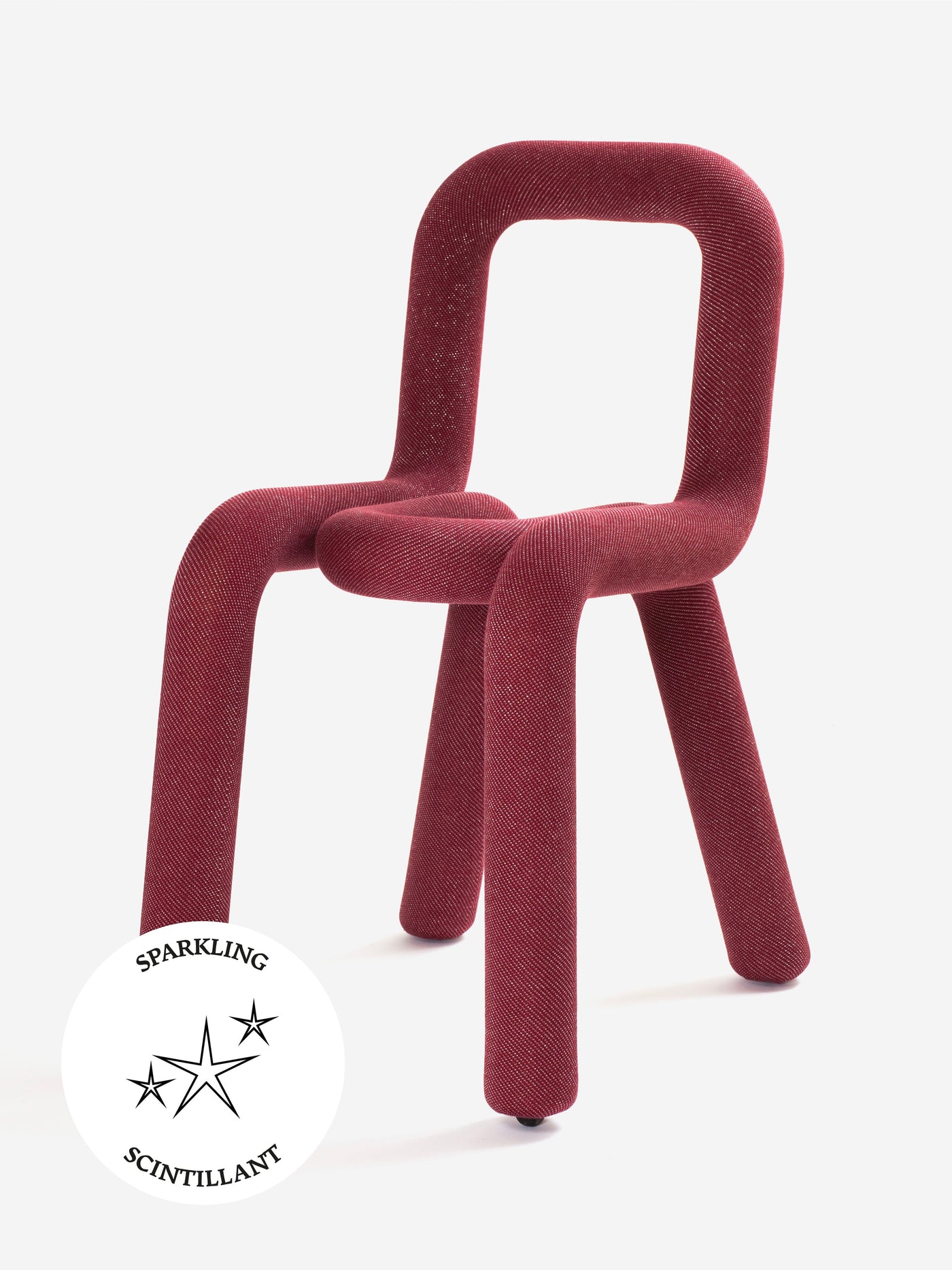 Bold chair sparkling red front