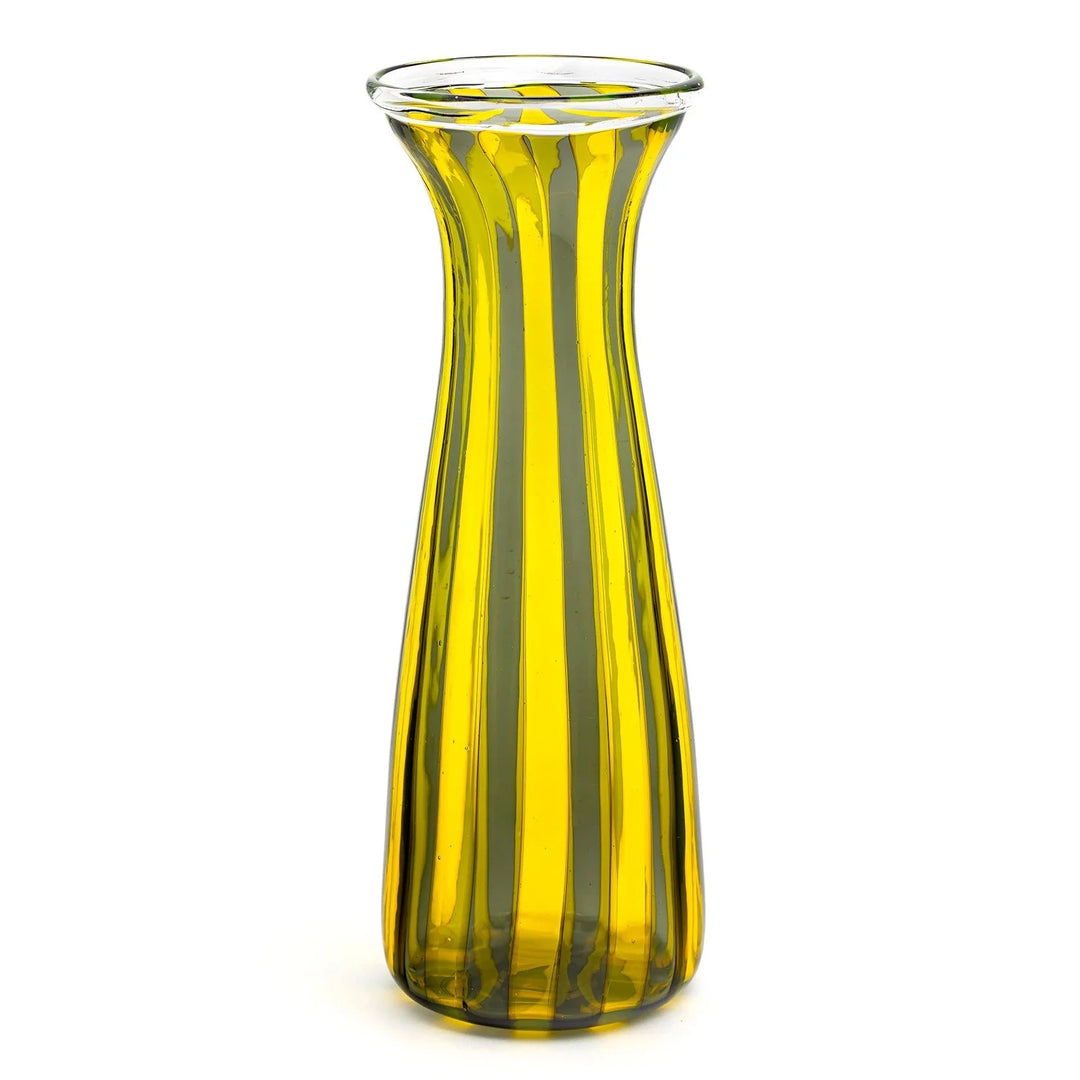 Laguna b Berlingot evo litro. Yellow and steel. Murano, Italy