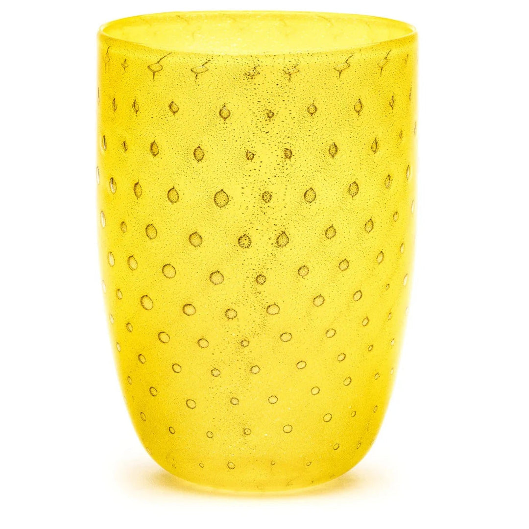 LAGUNAB BOLLE TUMBLER GLASS YELLOW MURANO
