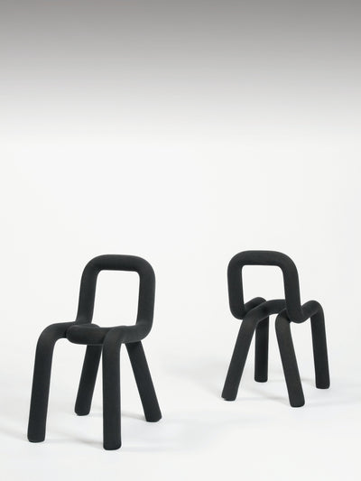 Bold chair dark Grey back and front