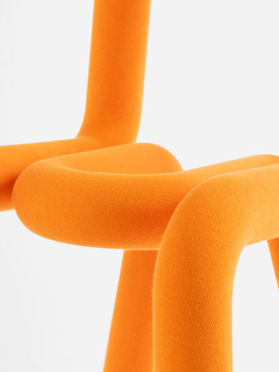 Bold chair close up orange